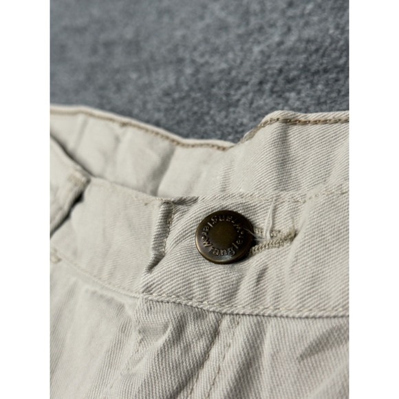 Wrangler Authentic Beige Carpenter Style Shorts 36 Made in USA 100% Cotton - Picture 6 of 16